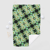 ワイルドホワイトラブリングバラフローラルパターン ゴルフタオル (インサイチュ)