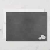 ワイルドホワイトローズシャルボード結婚式招待状 招待状 (裏面)