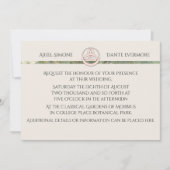 ワイルドホワイトローズトリケートラハンドスティング 招待状 (正面)