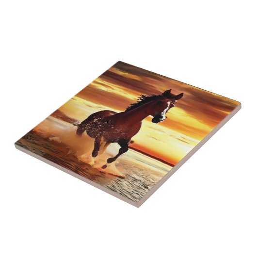 ワイルドホースがサーフを駆け抜ける タイル (側面)