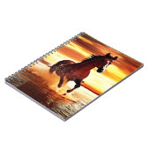 ワイルドホースがサーフを駆け抜ける ノートブック (左側)