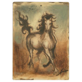 ワイルドホースと暖かい色 クリップボード (裏面)