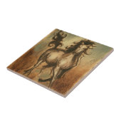 ワイルドホースと暖かい色 タイル (側面)