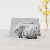 ワイルドホースのグリーティングカードグラスのシェイクを探す カード (黄色い花)