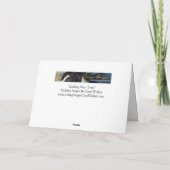 ワイルドホースのグリーティングカード探しガラスのトロット カード (裏面)