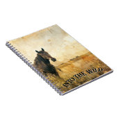 ワイルドホースのスパイラルノートに ノートブック (右側)