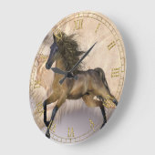 ワイルドホースの壁時計のシープスキン ラージ壁時計 (傾斜)