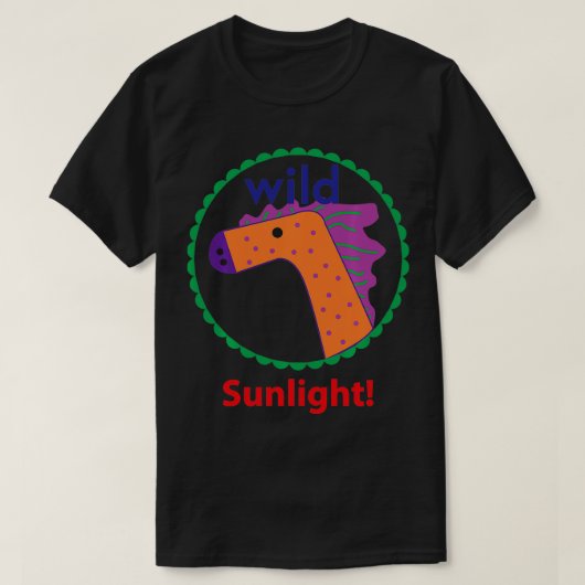 ワイルドホースアートサンライト Tシャツ (デザイン正面)