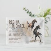 ワイルドホースウォーター結婚カラー 招待状 (スタンド正面)