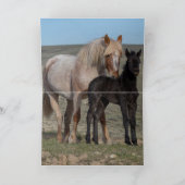 ワイルドホースグリーティングカード – ワイルドマーレとフォール走 サンキューカード (内部)