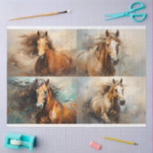 ワイルドホースコラージュ2デクページ紙 薄葉紙 (クラフト)