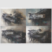 ワイルドホースコラージュ4デクページ紙 薄葉紙 (正面)