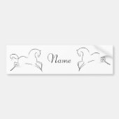 ワイルドホースサンダー_コーブ バンパーステッカー (正面)