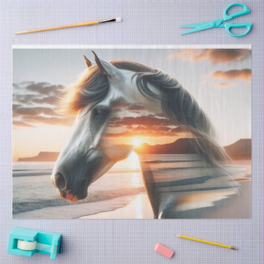 ワイルドホースチンコテハアイランドデクページ紙 薄葉紙 (クラフト)