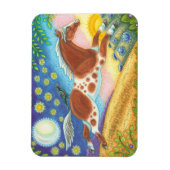 ワイルドホースヒルフォークアートマグネットスーザンブラック マグネット (縦)