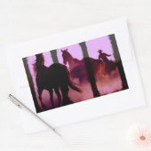 ワイルドホースラウンドアップトリプチチ 長方形シール (封筒)