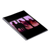 ワイルドホース丸めトリプチデジタルアートノート ノートブック (右側)