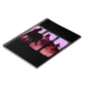 ワイルドホース丸めトリプチデジタルアートノート ノートブック (左側)