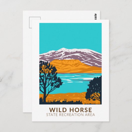ワイルドホース州レクリエーションエリアネバダヴィンテージ ポストカード (正面/裏面)