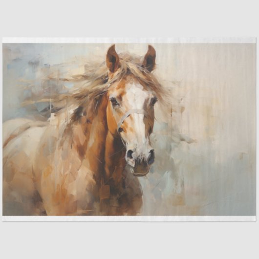 ワイルドホース4デクページ紙 薄葉紙 (正面)