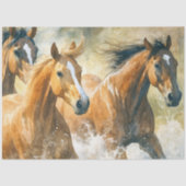 ワイルドホース デクパージュ 水彩 西部劇 薄葉紙 (正面)
