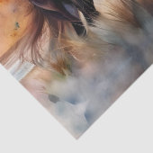 ワイルドホースon草の多い砂丘で夕日 薄葉紙 (詳細)