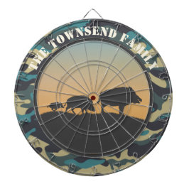 ワイルドボアと迷彩柄 ダーツボード