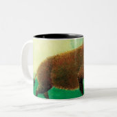 ワイルドボアイラストレーション ツートーンマグカップ (正面左)