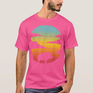 ワイルドボアレトロヴィンテージ60s 70s男性女性ギフトホッグ tシャツ