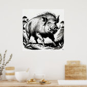 ワイルドボア – アーカイブプリント ポスター (キッチン)