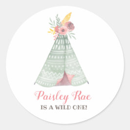 ワイルドボホガールバースデーパーティー ラウンドシール