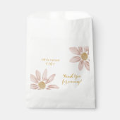 ワイルドボホピンクデイジーベビー誕生日 フェイバーバッグ (正面)