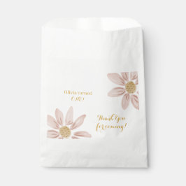 ワイルドボホピンクデイジーベビー誕生日 フェイバーバッグ