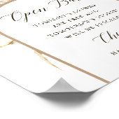 ワイルドボホプロテアパンパスグラス結婚ズオープンバー ポスター (角)