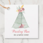 ワイルドボホ子供の誕生日パーティー フェイバータグ (正面)