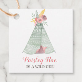 ワイルドボホ子供の誕生日パーティー フェイバータグ