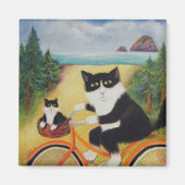 ワイルドボーイザバイクもしくは自転車に乗る人磁石 マグネット (正面)