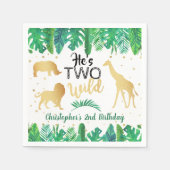 ワイルドボーイズ二歳の誕生日パーティー スタンダードカクテルナプキン (正面)