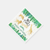 ワイルドボーイズ二歳の誕生日パーティー スタンダードカクテルナプキン (角)