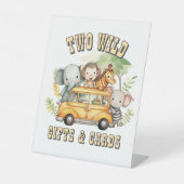 ワイルドボーイズ誕生日サファリ動物2頭 台座サイン (正面)