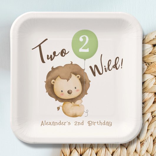 ワイルドボーイ2歳の誕生日 ペーパープレート