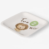 ワイルドボーイ2歳の誕生日 ペーパープレート (傾斜あり)