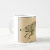 ワイルドボー日本のル（美術）（河野楳嶺） コーヒーマグカップ (正面左)