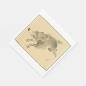 ワイルドボー日本のル（美術）（河野楳嶺） スタンダードランチョンナプキン (角)