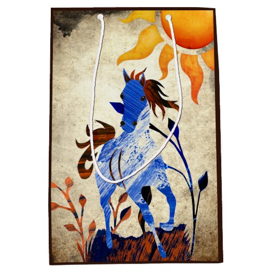 ワイルドポニーとサンホース ミディアムペーパーバッグ (正面)