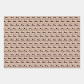 ワイルドポニーオンタン馬好き ラッピングペーパーシート (正面)