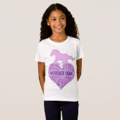 ワイルドポニーTシャツ付き乗馬ハート Tシャツ (正面フル)
