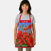 ワイルドポピーフィールドカスタム文字 エプロン (インサイチュ)