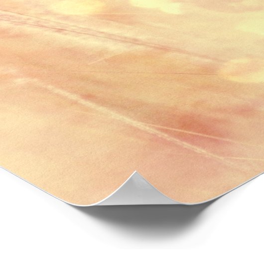 ワイルドマかわいらしスタン金ゴールドグリッターホース ポスター (角)