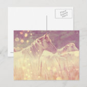 ワイルドマかわいらしスタン金ゴールドスパークルスホース ポストカード (正面/裏面)